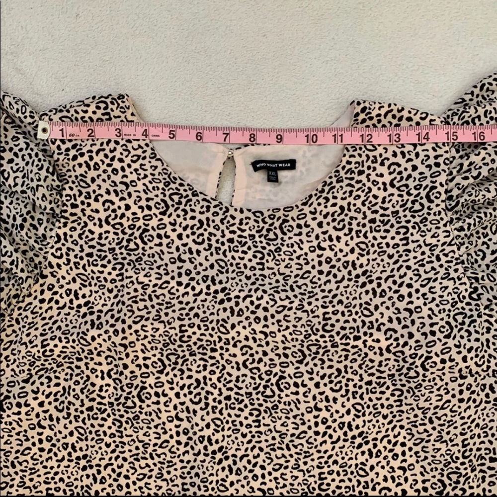 Dress Animal Cheetah Print XXL Cream Black NWT - Picture 15 of 16